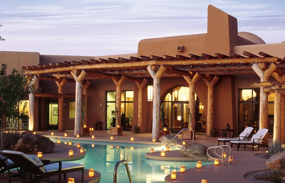 Aji Spa courtyard pool